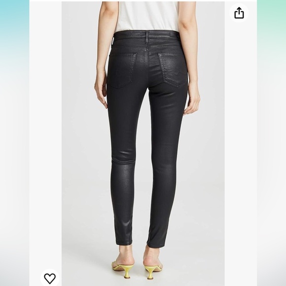 AG Adriano Goldschmied Farrah High-Rise Ankle Faux Leather Skinny Pants size 25 - Picture 4 of 12